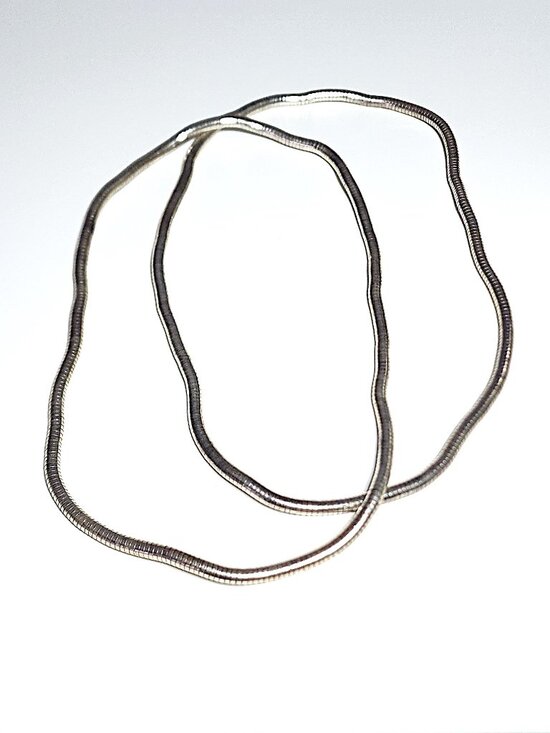 Bendy silver-tone snake necklace bundle - Picture 3 of 8